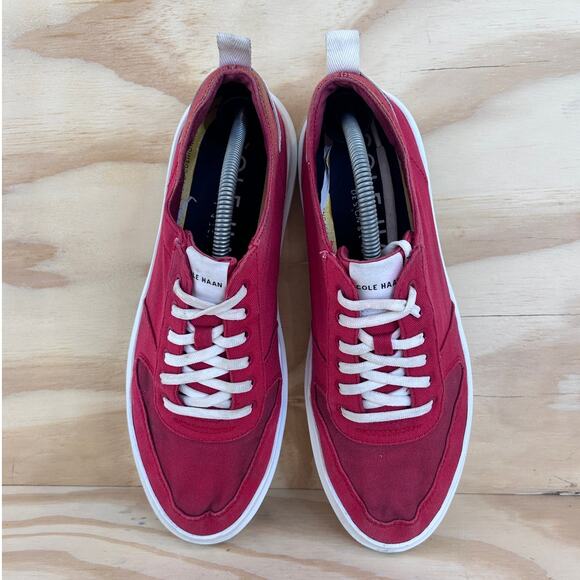 Cole Haan - GrandPro Rally Canvas Court- Sneakers - Red - Men's - 10.5M - C34714 - Picture 7 of 9